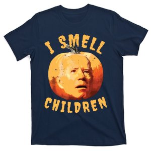 Funny Joe Biden Halloween Pumpkin Confused I Smell Children T-Shirt