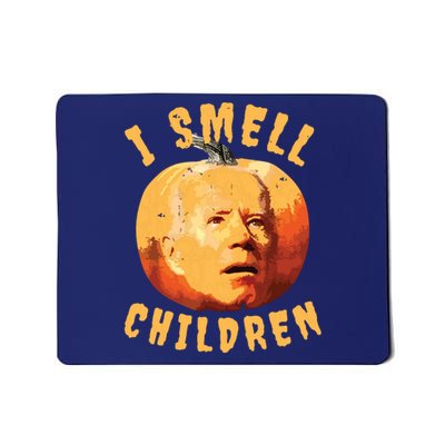 Funny Joe Biden Halloween Pumpkin Confused I Smell Children Mousepad