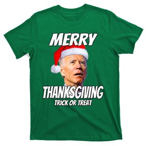 Funny Joe Biden Merry Thanksgiving Trick Or Treat T-Shirt