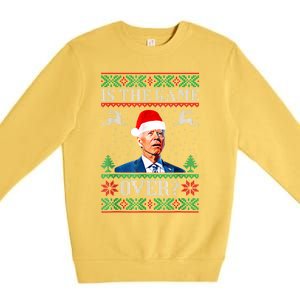 Funny Joe Biden Santa American Football USA Soccer Premium Crewneck Sweatshirt