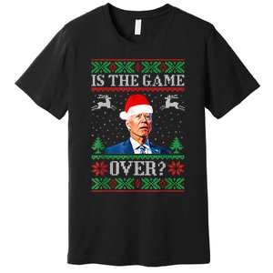 Funny Joe Biden Santa American Football USA Soccer Premium T-Shirt