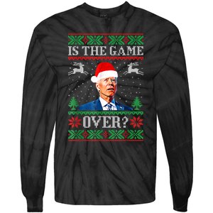 Funny Joe Biden Santa American Football USA Soccer Tie-Dye Long Sleeve Shirt