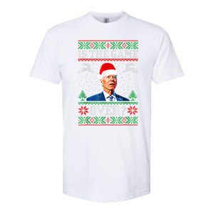 Funny Joe Biden Santa American Football USA Soccer Softstyle CVC T-Shirt