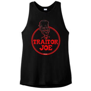 Funny Joe Biden Traitor Joe Design Ladies PosiCharge Tri-Blend Wicking Tank