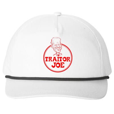 Funny Joe Biden Traitor Joe Design Snapback Five-Panel Rope Hat