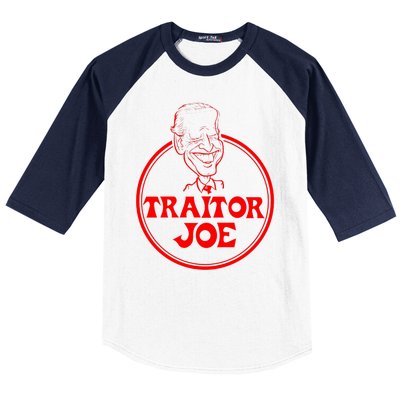 Funny Joe Biden Traitor Joe Design Baseball Sleeve Shirt