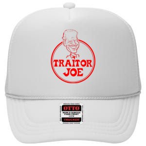 Funny Joe Biden Traitor Joe Design High Crown Mesh Back Trucker Hat