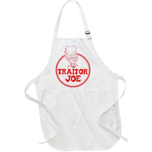 Funny Joe Biden Traitor Joe Design Full-Length Apron With Pockets