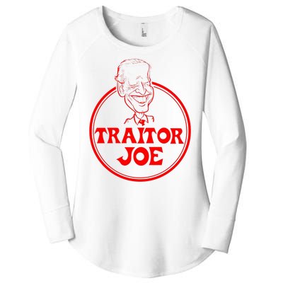 Funny Joe Biden Traitor Joe Design Women's Perfect Tri Tunic Long Sleeve Shirt