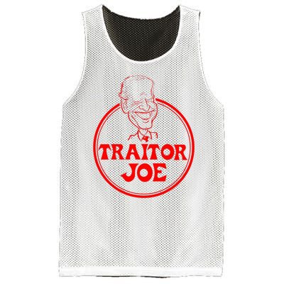 Funny Joe Biden Traitor Joe Design Mesh Reversible Basketball Jersey Tank