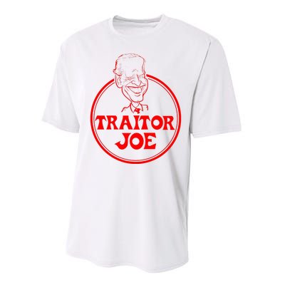 Funny Joe Biden Traitor Joe Design Performance Sprint T-Shirt