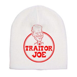 Funny Joe Biden Traitor Joe Design Short Acrylic Beanie