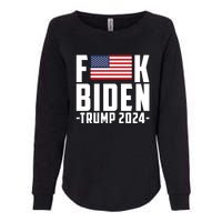 Fuck Joe Biden Donald Trump 2024 Election American Flag Womens California Wash Sweatshirt