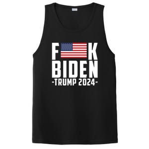 Fuck Joe Biden Donald Trump 2024 Election American Flag PosiCharge Competitor Tank