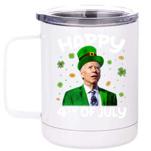 Funny Joe Biden Happy 4th Of July Confused St Patricks Day Gift 12 oz Stainless Steel Tumbler Cup