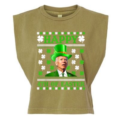 Funny Joe Biden Happy 4th Of July Confused St Patricks Day Gift Garment-Dyed Women's Muscle Tee