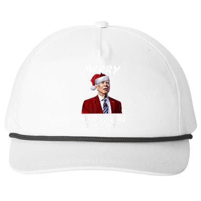 Funny Joe Biden Merry Thanksgiving Trick Or Treat Snapback Five-Panel Rope Hat