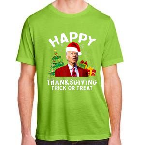 Funny Joe Biden Santa Hat Merry Thanksgiving Christmas Adult ChromaSoft Performance T-Shirt