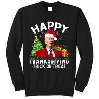 Funny Joe Biden Santa Hat Merry Thanksgiving Christmas Sweatshirt