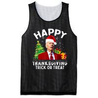 Funny Joe Biden Santa Hat Merry Thanksgiving Christmas Mesh Reversible Basketball Jersey Tank