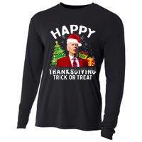 Funny Joe Biden Santa Hat Merry Thanksgiving Christmas Cooling Performance Long Sleeve Crew