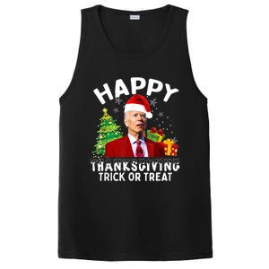 Funny Joe Biden Santa Hat Merry Thanksgiving Christmas PosiCharge Competitor Tank