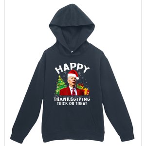 Funny Joe Biden Santa Hat Merry Thanksgiving Christmas Urban Pullover Hoodie