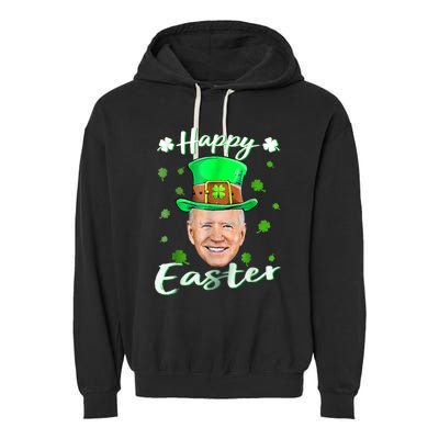 Funny Joe Biden Easter Confused St Patricks Day Garment-Dyed Fleece Hoodie