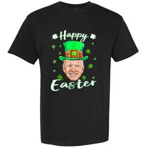 Funny Joe Biden Easter Confused St Patricks Day Garment-Dyed Heavyweight T-Shirt