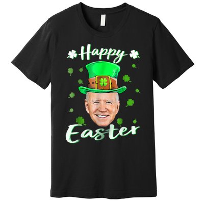 Funny Joe Biden Easter Confused St Patricks Day Premium T-Shirt