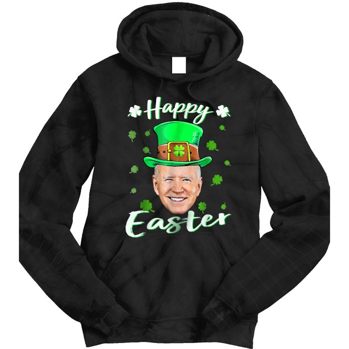 Funny Joe Biden Easter Confused St Patricks Day Tie Dye Hoodie