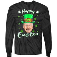 Funny Joe Biden Easter Confused St Patricks Day Tie-Dye Long Sleeve Shirt