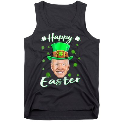 Funny Joe Biden Easter Confused St Patricks Day Tank Top