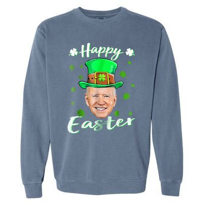 Funny Joe Biden Easter Confused St Patricks Day Garment-Dyed Sweatshirt