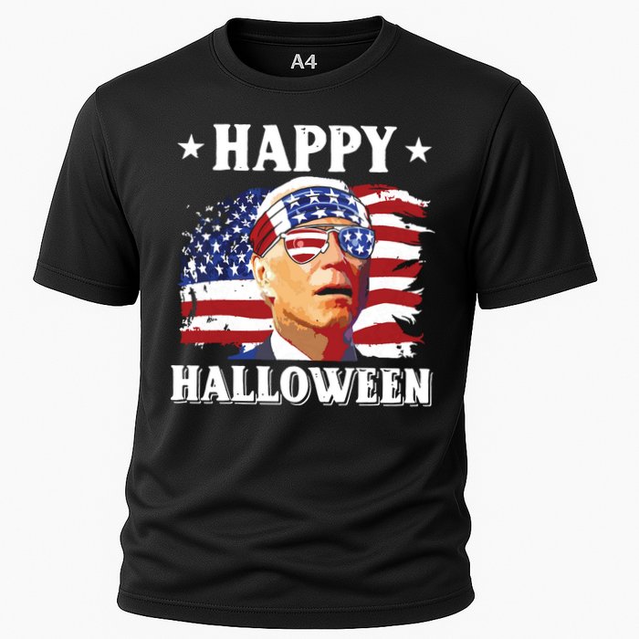 Funny Joe Biden 4th Of July Happy Halloween Cooling Performance Crew T-Shirt