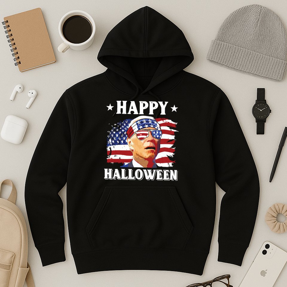 Funny Joe Biden 4th Of July Happy Halloween Hoodie