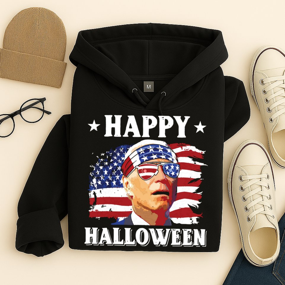 Funny Joe Biden 4th Of July Happy Halloween Hoodie