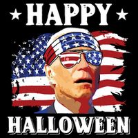 Funny Joe Biden 4th Of July Happy Halloween Button