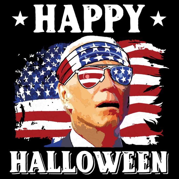 Funny Joe Biden 4th Of July Happy Halloween Button