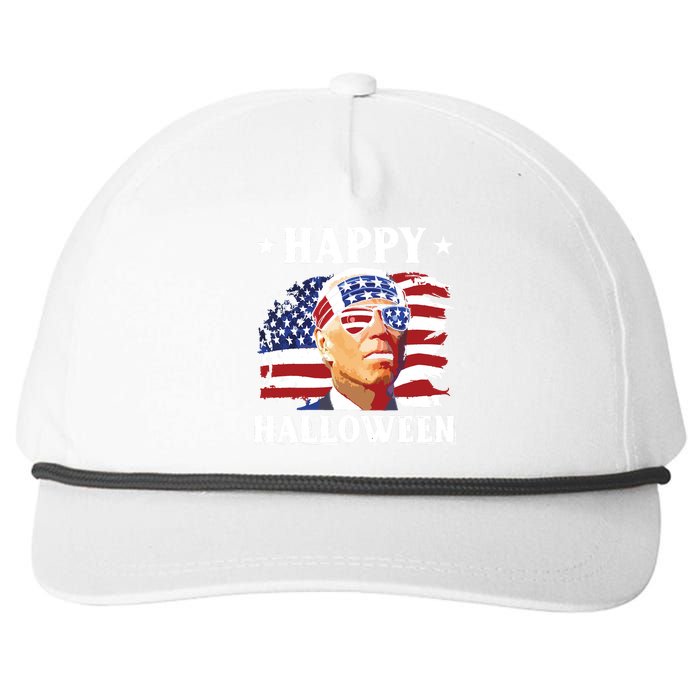 Funny Joe Biden 4th Of July Happy Halloween Snapback Five-Panel Rope Hat