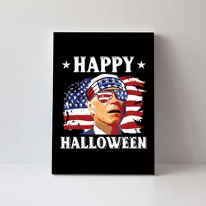 Funny Joe Biden 4th Of July Happy Halloween Canvas