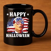 Funny Joe Biden 4th Of July Happy Halloween 11oz C Handle Ceramic Mug