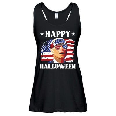 Funny Joe Biden 4th Of July Happy Halloween Ladies Essential Flowy Tank