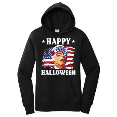 Funny Joe Biden 4th Of July Happy Halloween Women's Pullover Hoodie