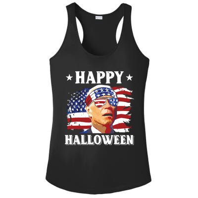 Funny Joe Biden 4th Of July Happy Halloween Ladies PosiCharge Competitor Racerback Tank