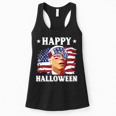 Funny Joe Biden 4th Of July Happy Halloween Womens Tank Top