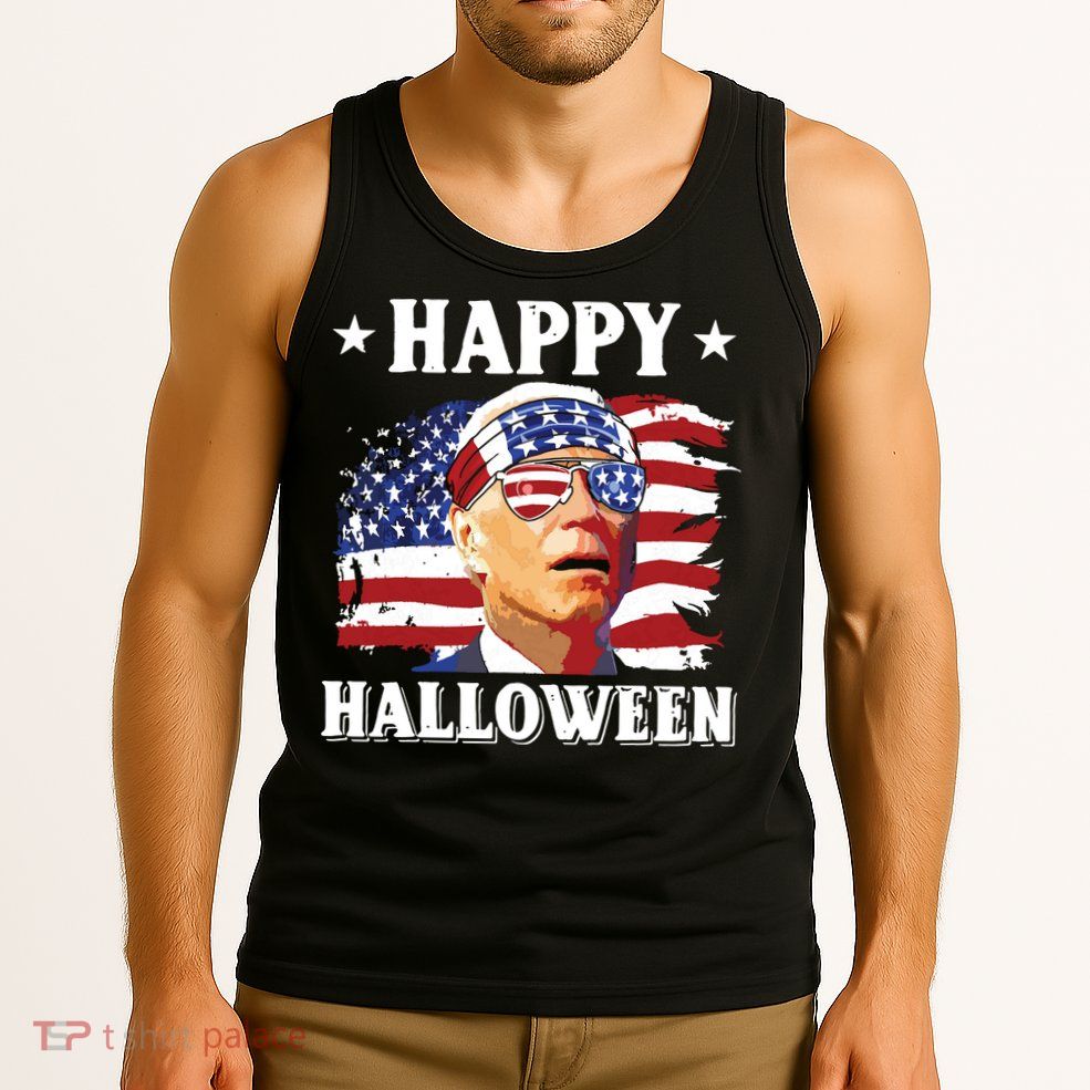 Funny Joe Biden 4th Of July Happy Halloween Tank Top