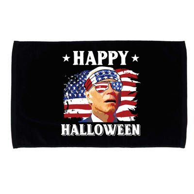 Funny Joe Biden 4th Of July Happy Halloween Microfiber Hand Towel