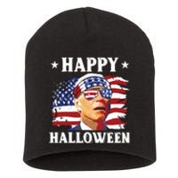 Funny Joe Biden 4th Of July Happy Halloween Short Acrylic Beanie