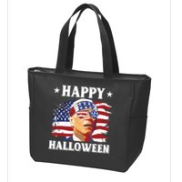 Funny Joe Biden 4th Of July Happy Halloween Zip Tote Bag